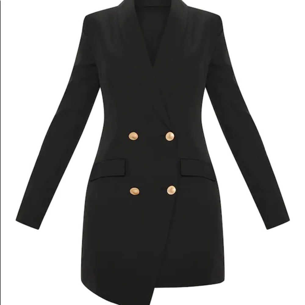 Black Double Breasted Blazer